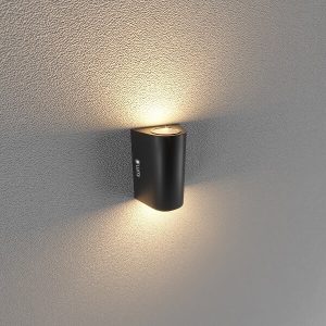 đèn gắn tường ngoài trời bán nguyệt lumi - Nhà Thông Minh Hải Phòng - Minh Hiếu Smart Home